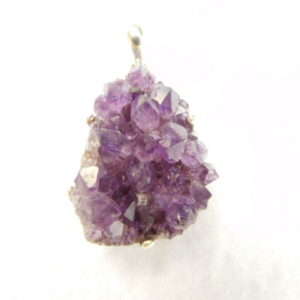 Pendant / Amethyst Cluster / sterling silver