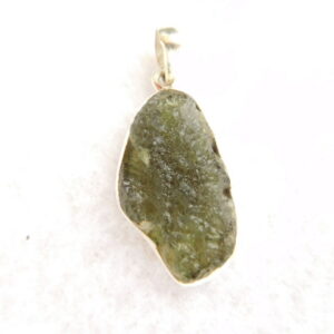 Pendant / Moldavite / sterling silver