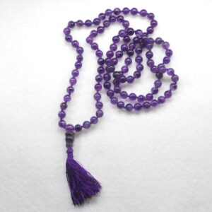 Mala / Amethyst (108 bead knotted)